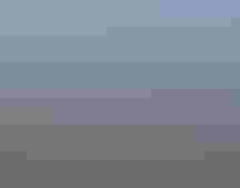 A wooden Godwit decoy stands on the banks of a body of water with golden light cascading across a row of pine trees in the background.