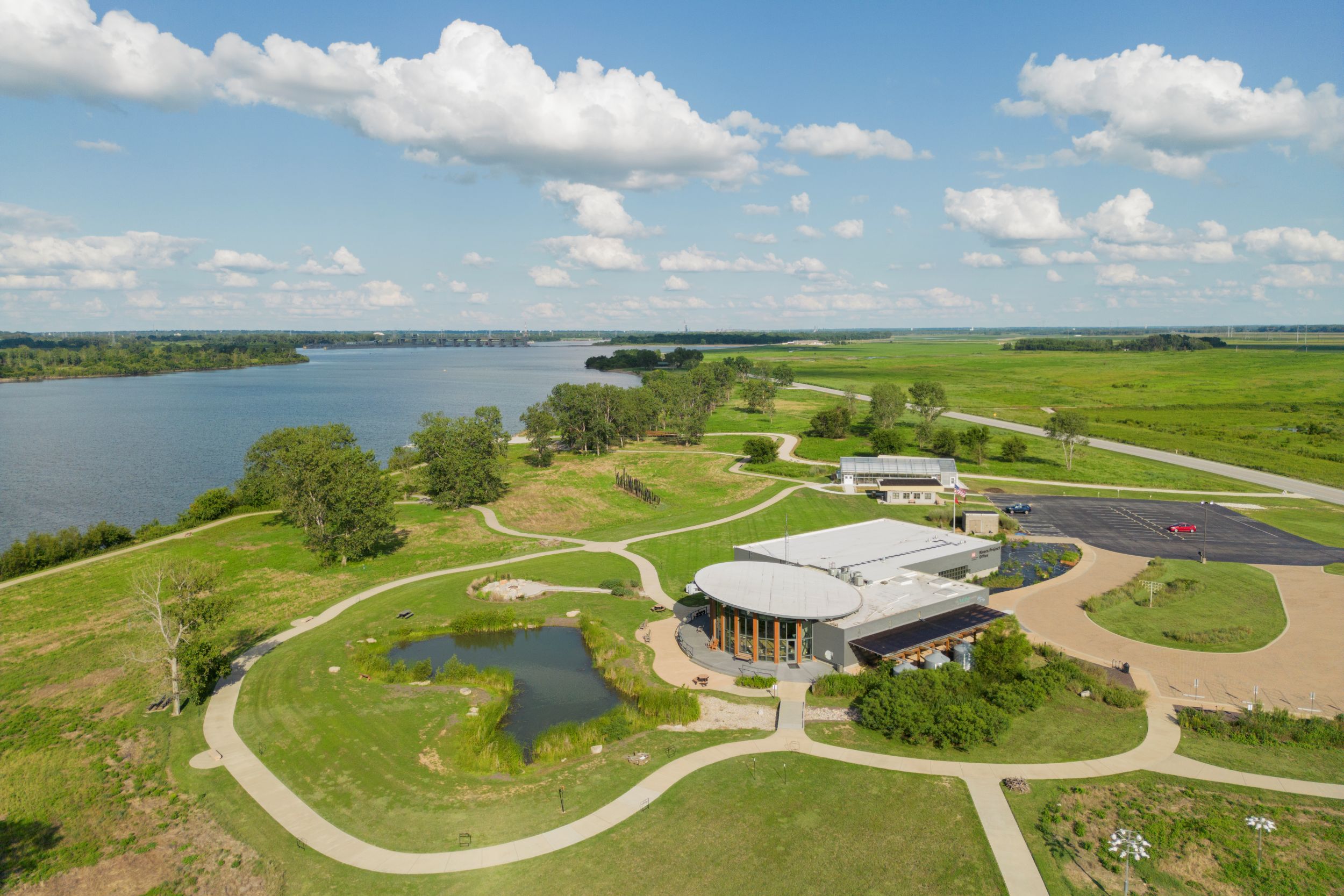 Audubon Center at Riverlands bird's-eye view