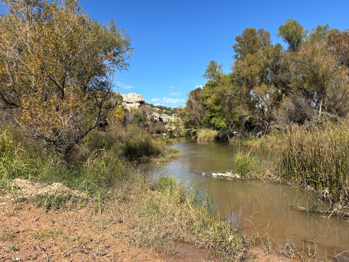 Oak Creek flows into the Verde River