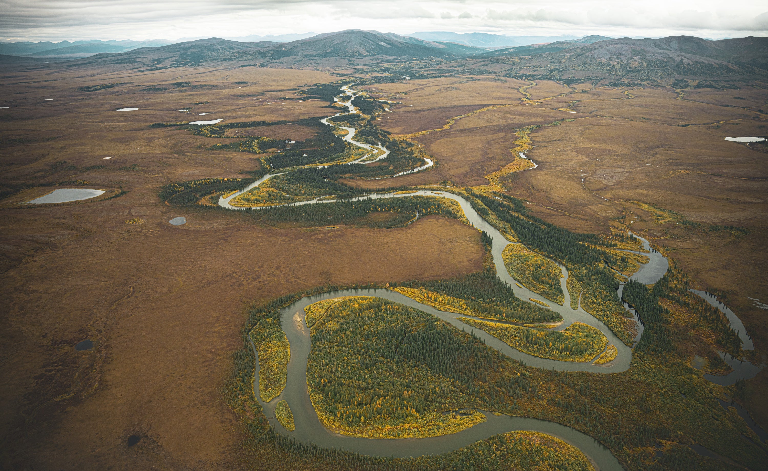 River leading to mountains