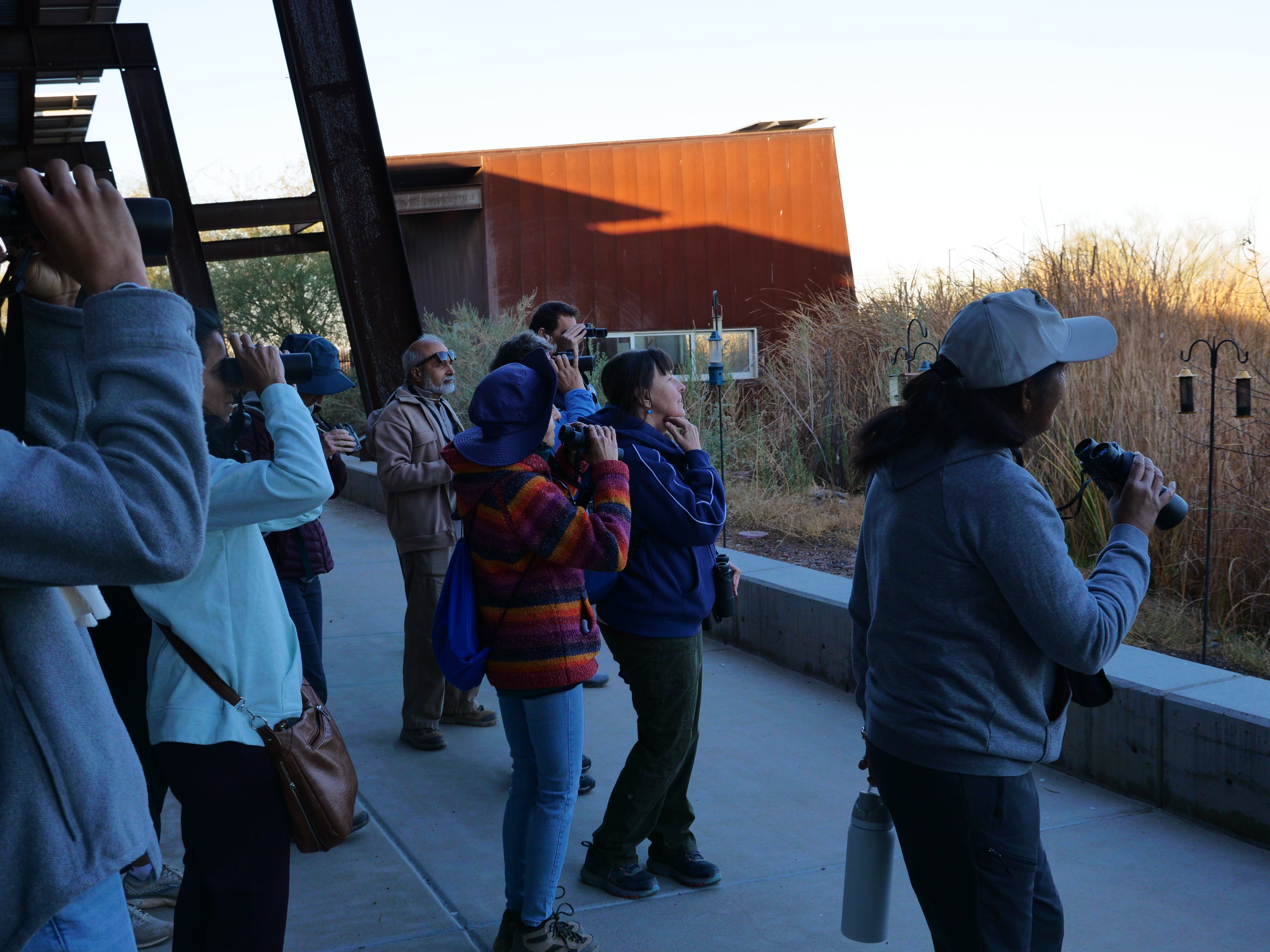 Birding at the center. Photo: Danny Roper-Jones/ Audubon Southwest