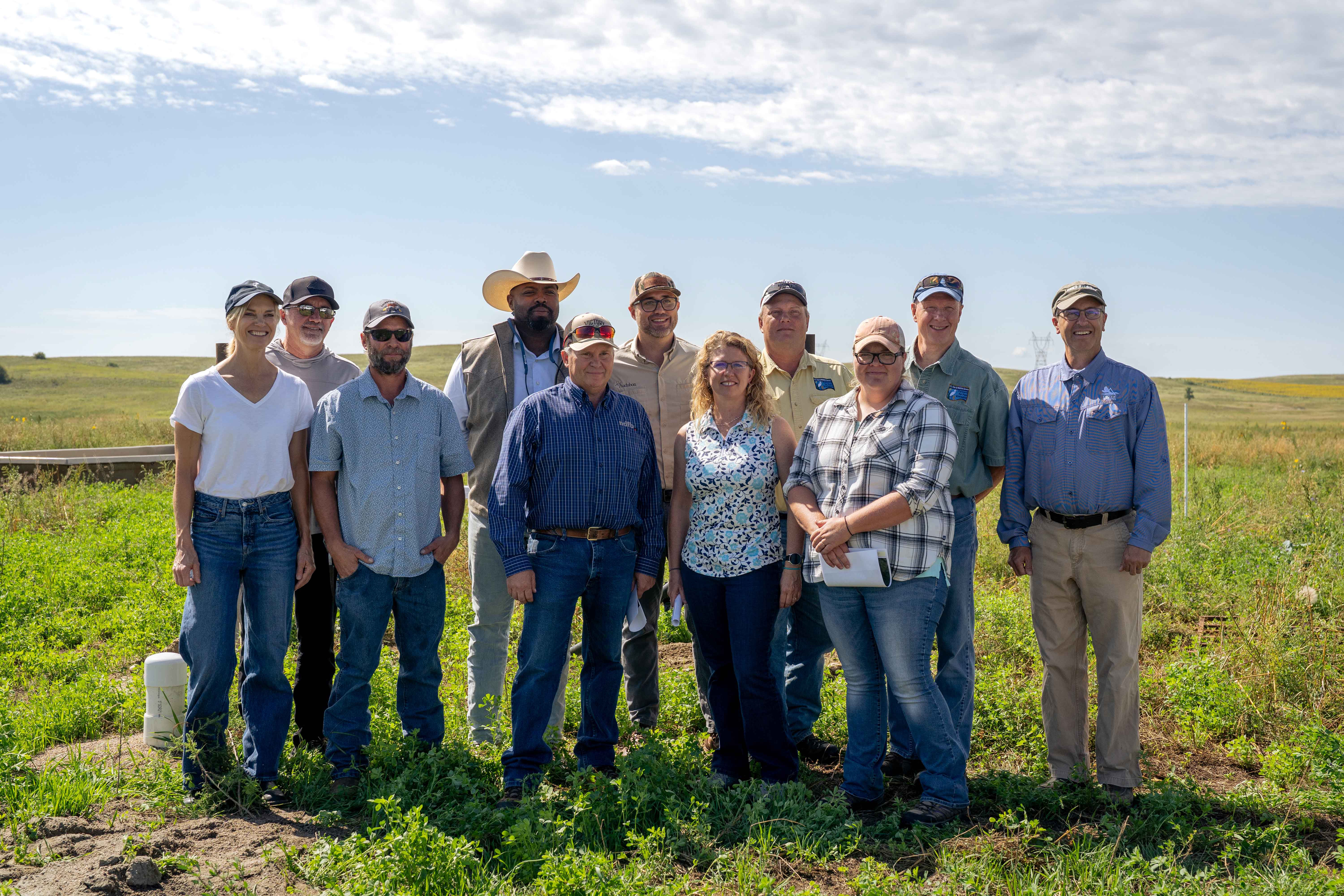 Group of people in the field 