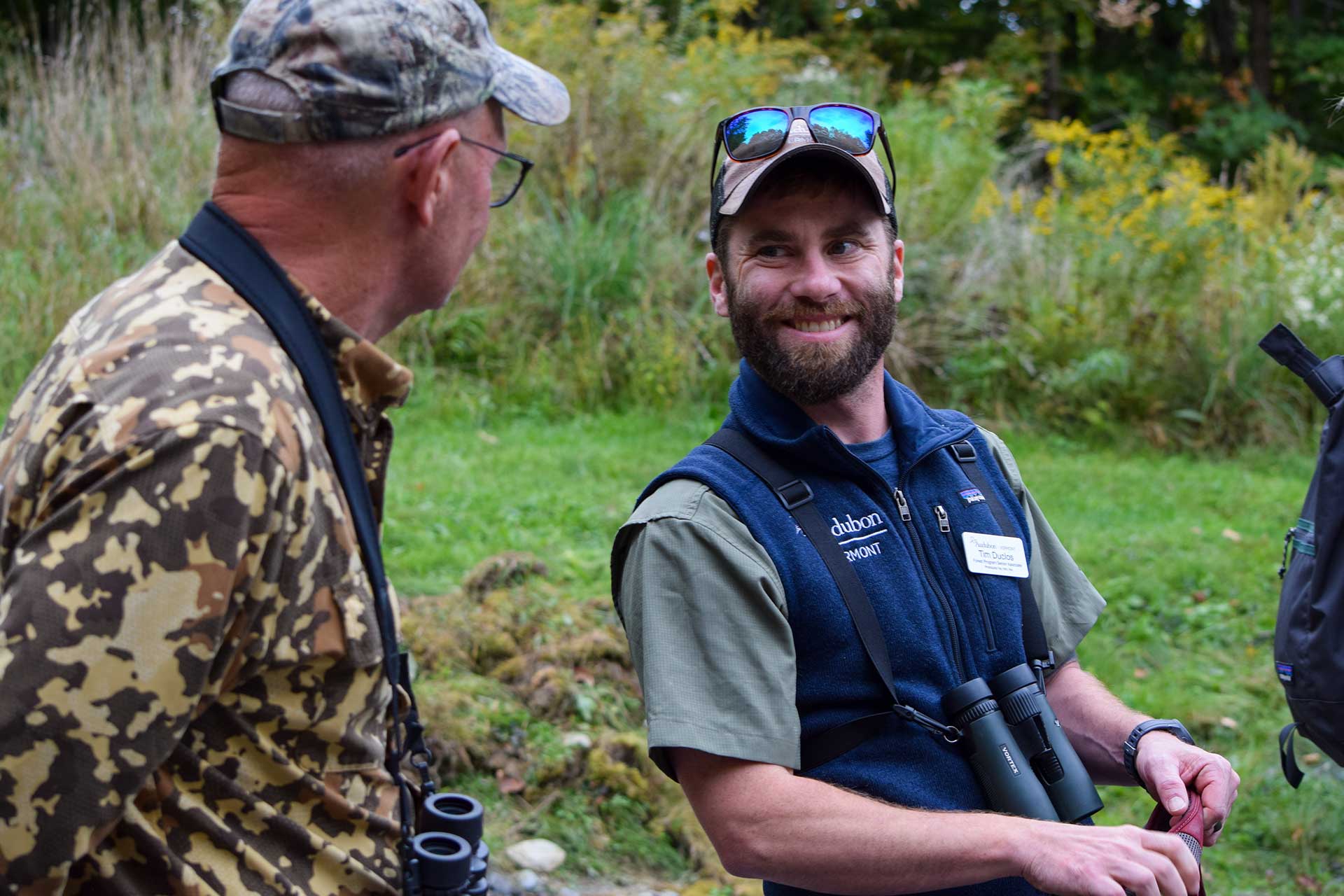 Tim Duclos with landowner