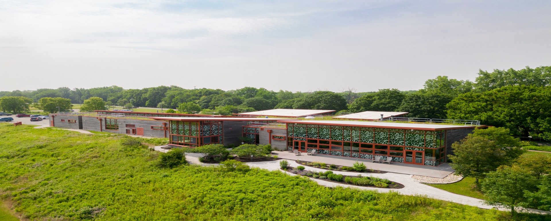 Photo: Sydney Walsh/Audubon A view of Grange Insurance Audubon Center and the surrounding gardens and prairie.