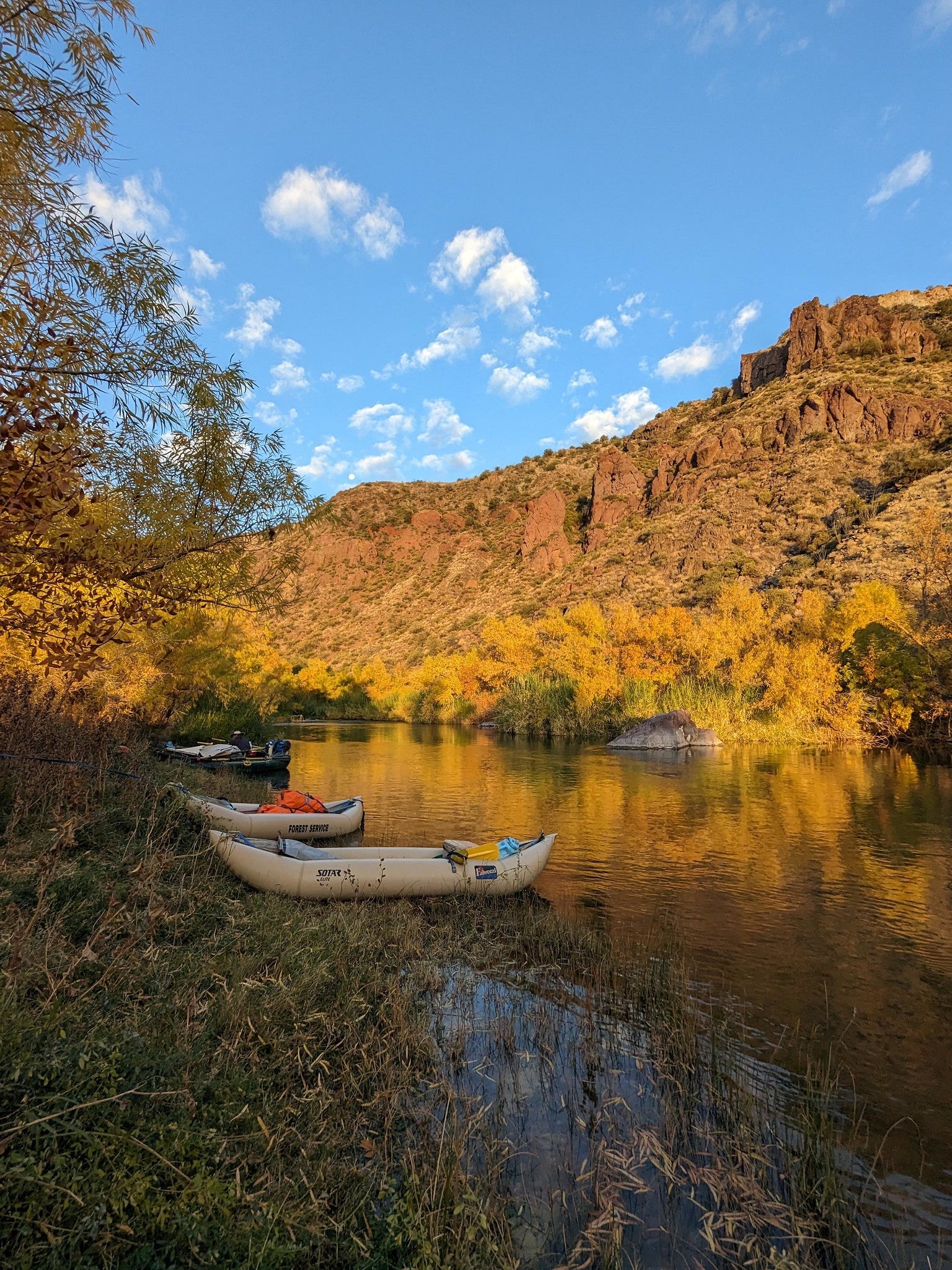 Canoes on the Verde River