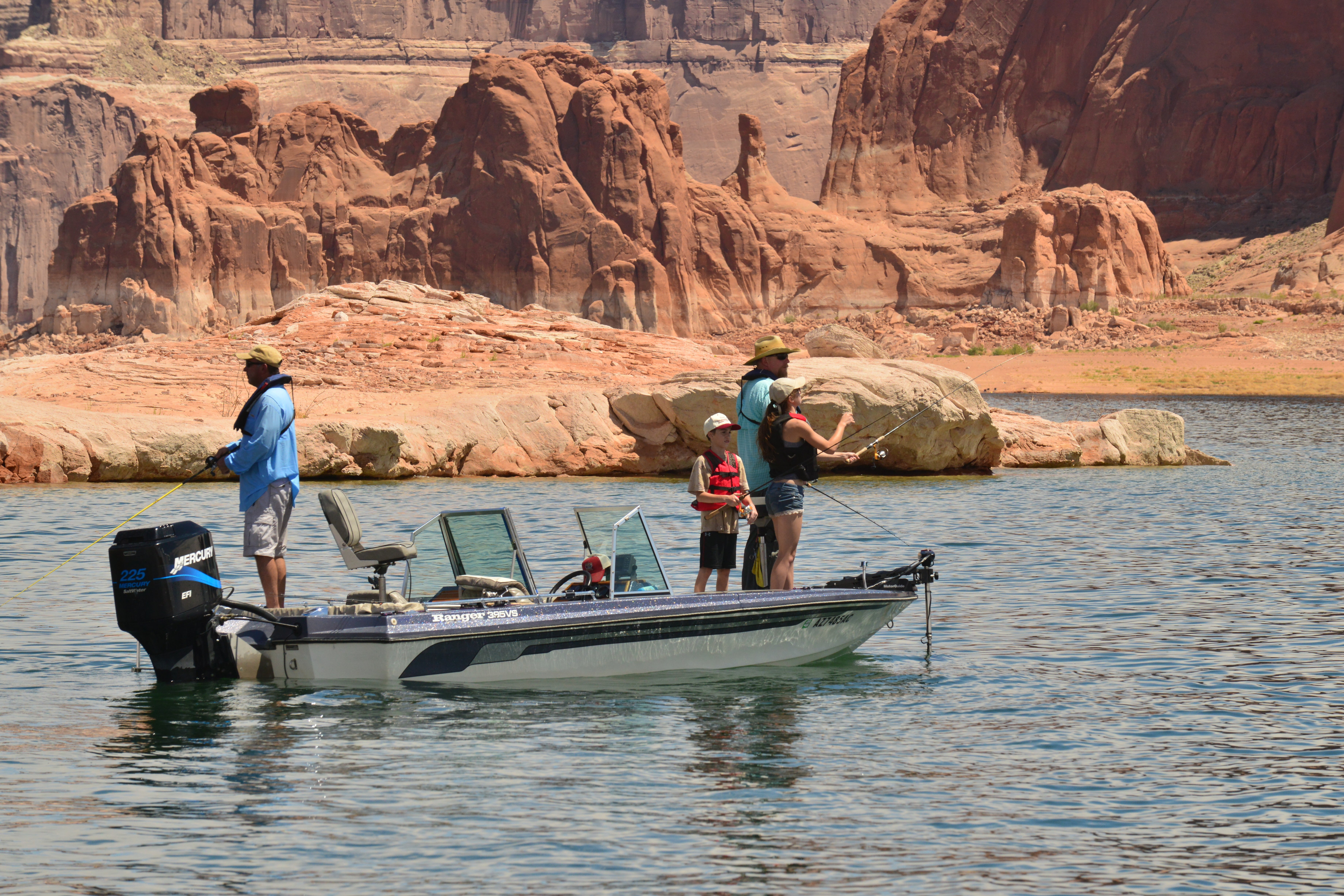 Fishing on Lake Powell