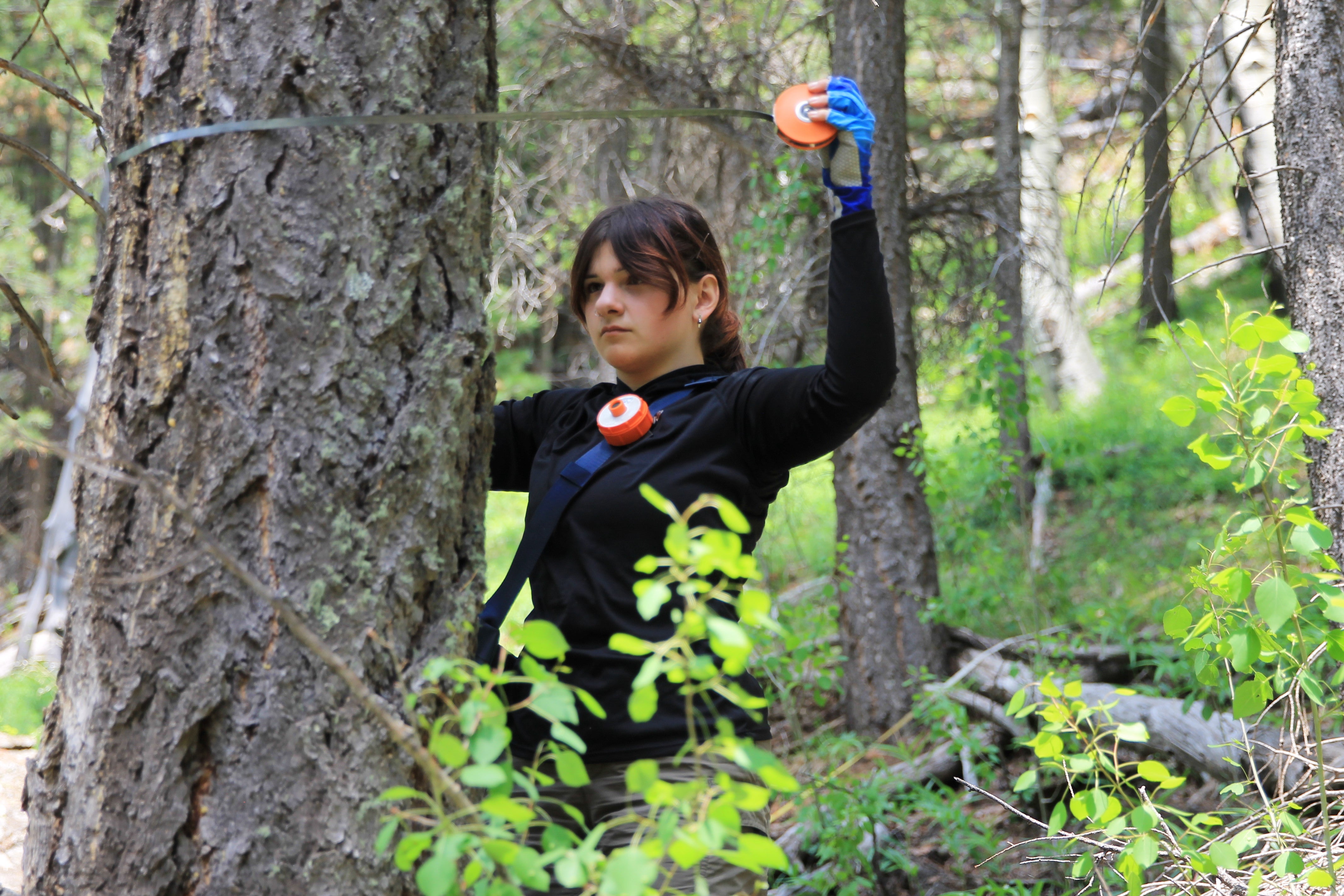 Alexia Markoutsis in the field