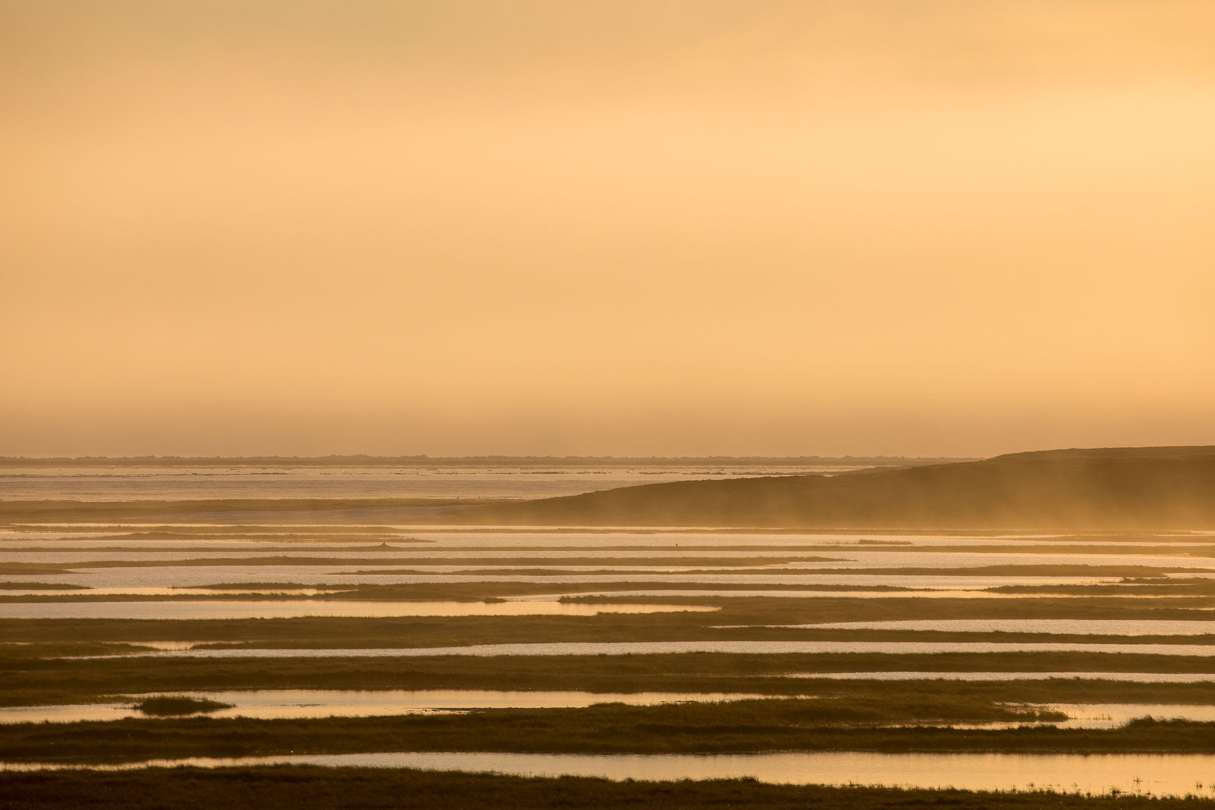 Midnight sun on the Arctic Refuge coastal plain. Lisa Hupp/USFWS