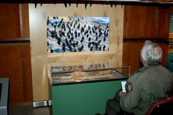 Gary Strachan using the high def camera for the Christmas Bird Count