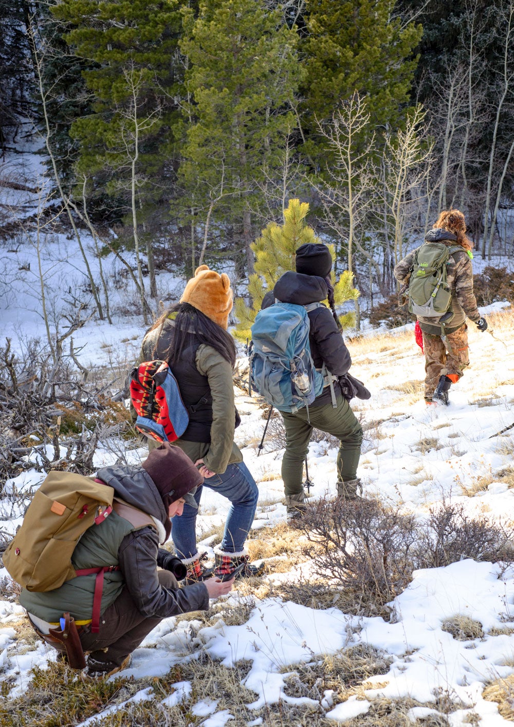 Hike in the Rockies led by Queer Nature. Pınar Ateş Sinopoulos-Lloyd