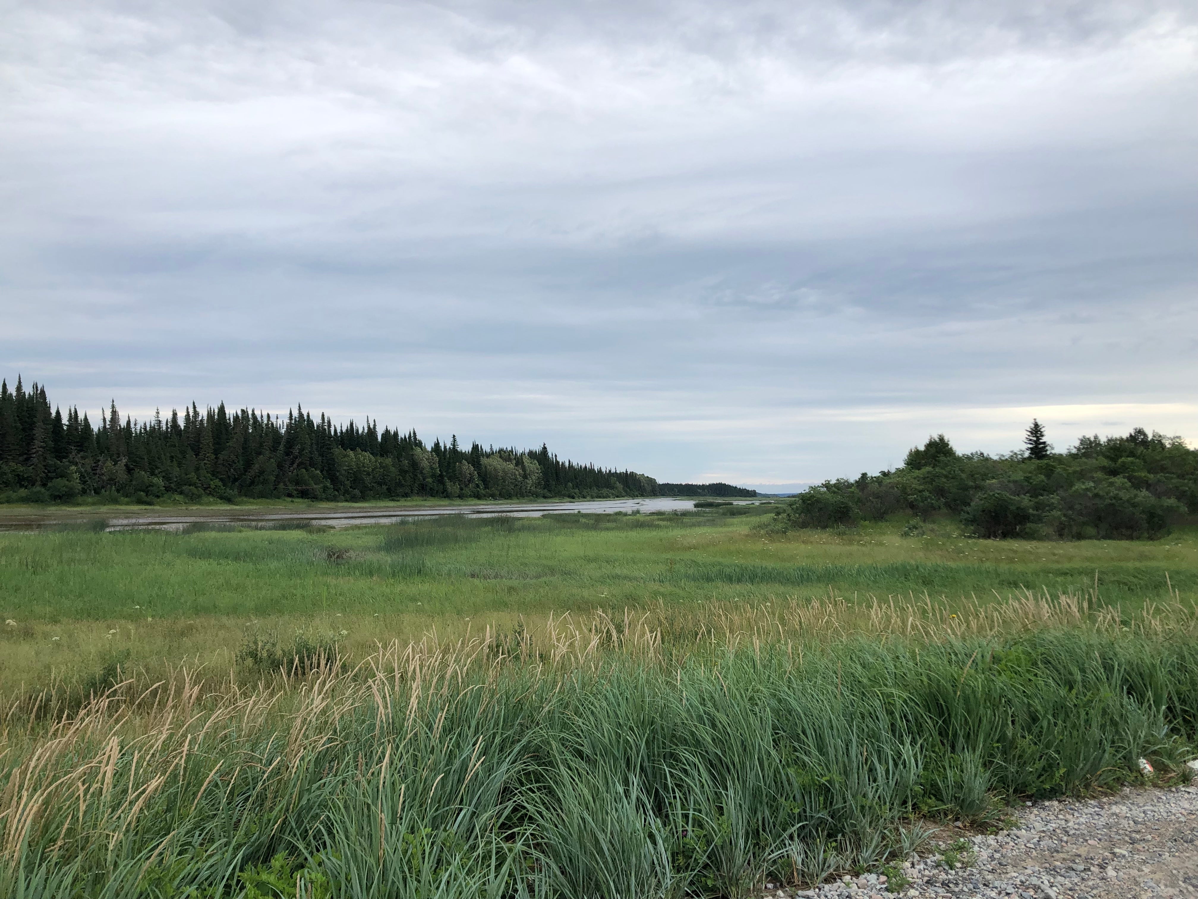 Inlet at low tide. Inlet at low tide.