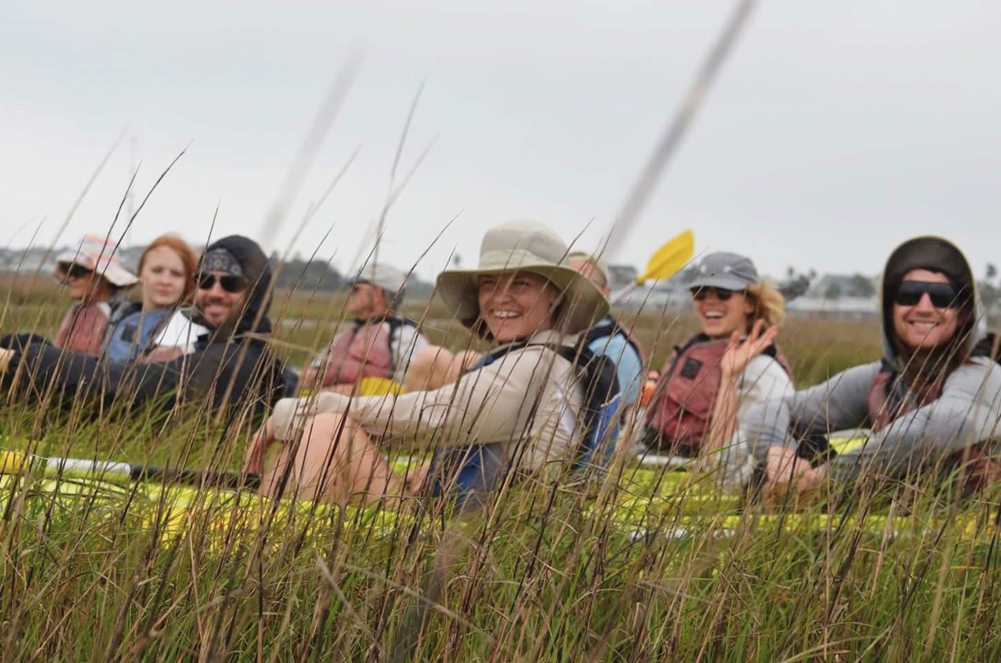 At FeatherFest, paddle through the open lagoons and marshes of Galveston Island State Park with your binoculars around your neck. Christine Sntkin