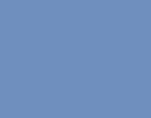 A yellow bird in flight, blue sky in the background.