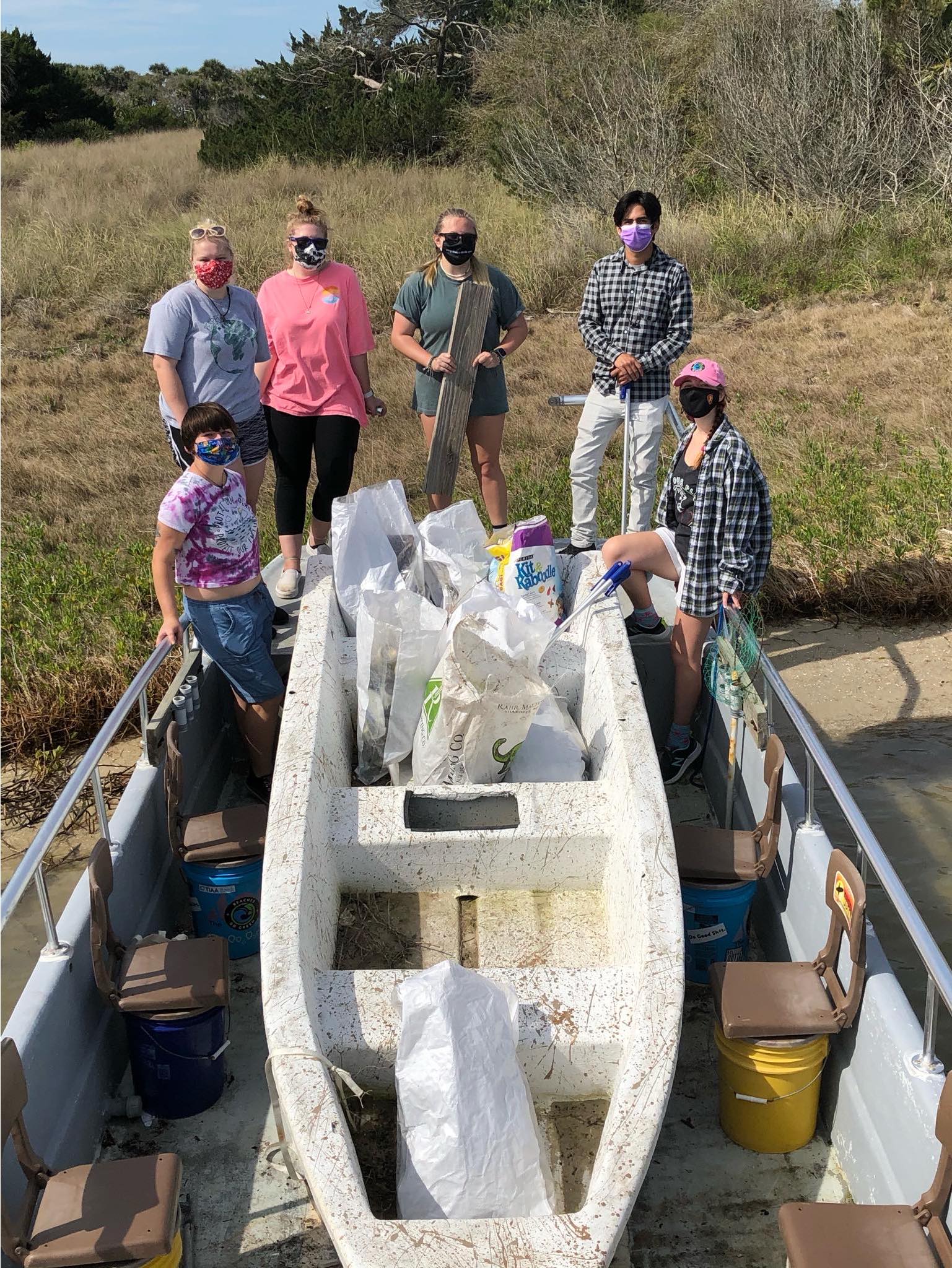 The litter clean-up team.