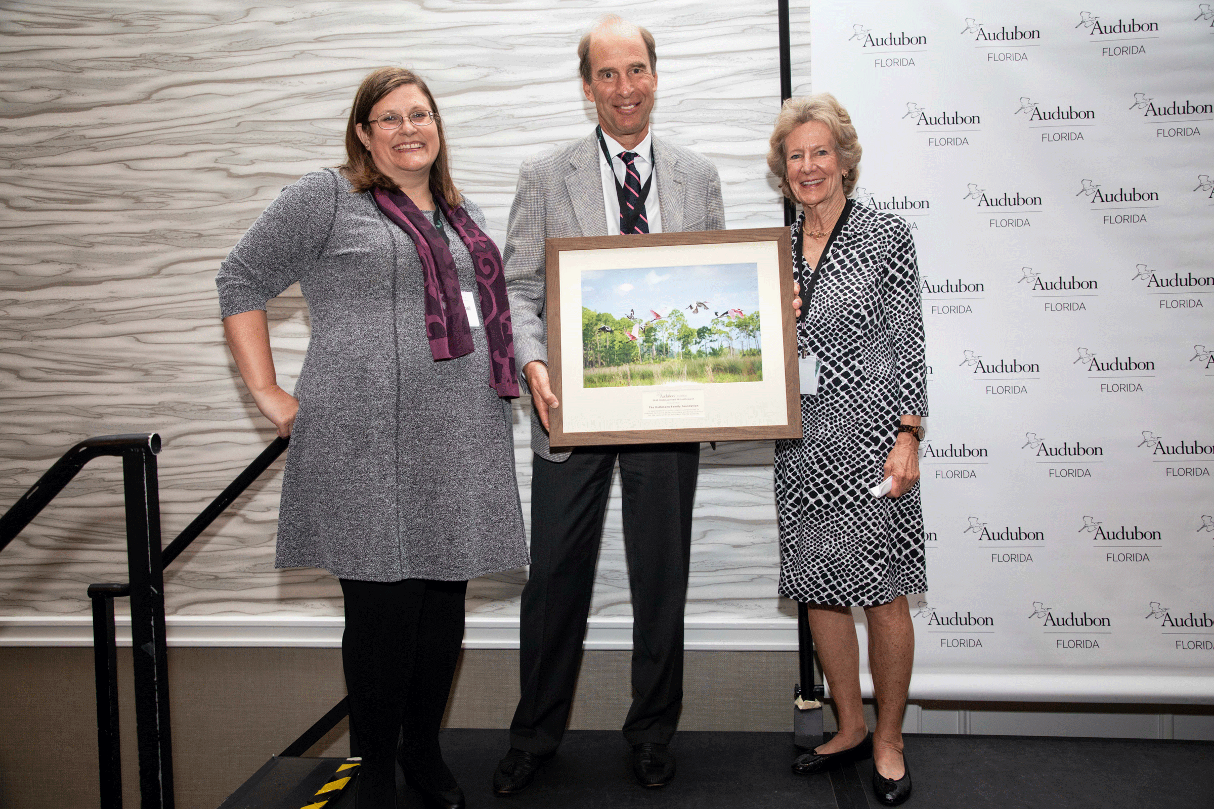 Mr. Rathmann receives his award
