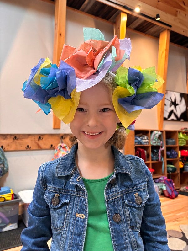 Camper with flower crown