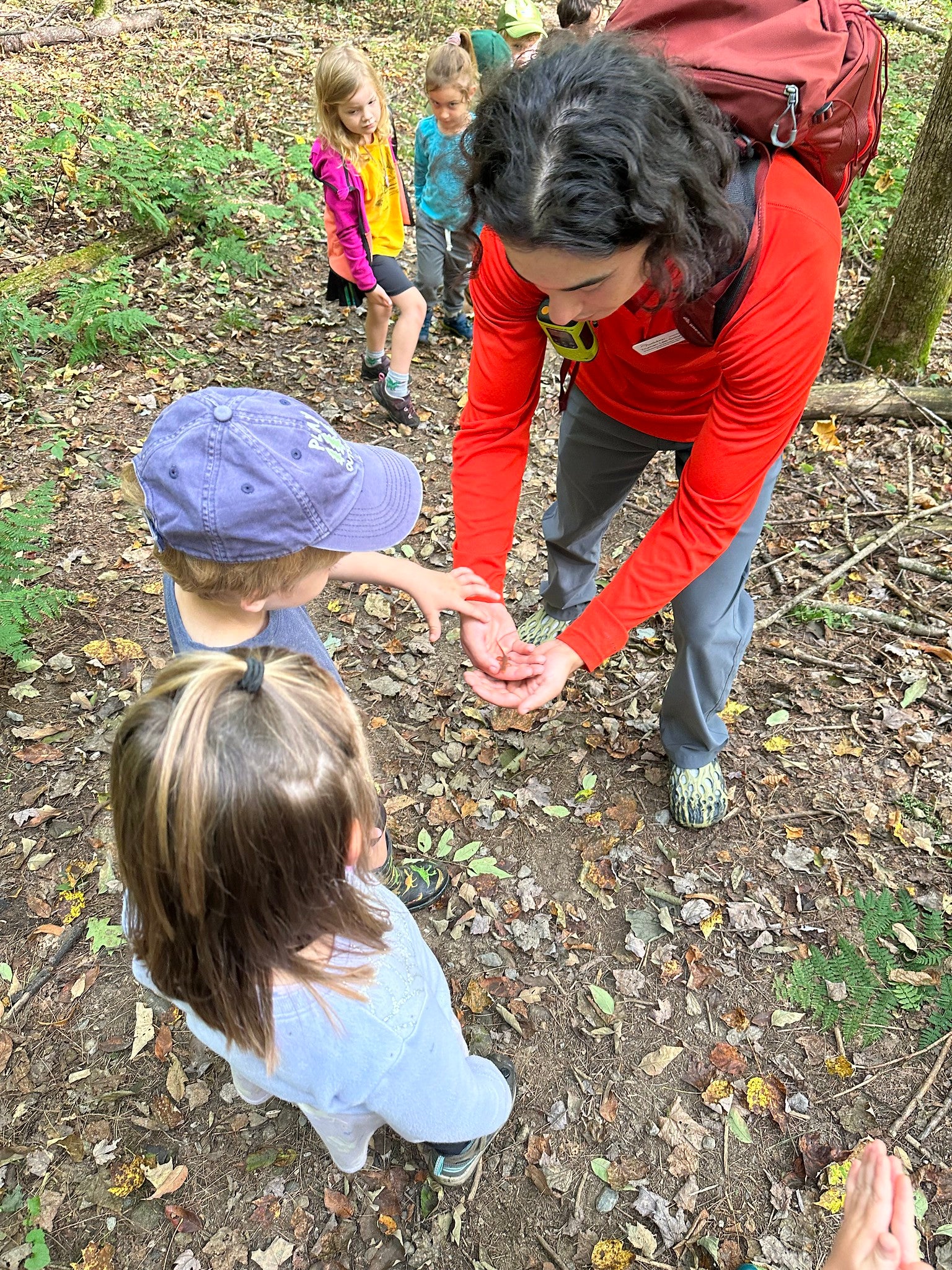 holding a red eft