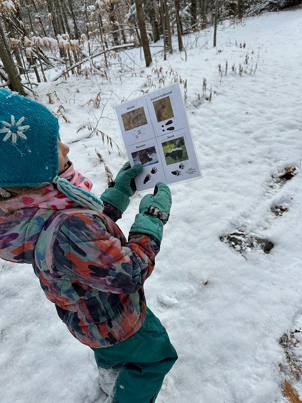 Student with track guide