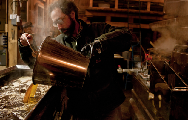 Tig Tillinghast makes maple syrup. Ben Stechschulte