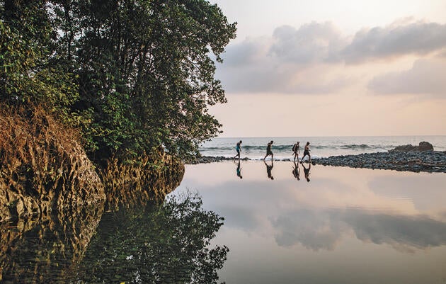 Members of the Biodiversity Initiative on an expedition in Bioko, Equatorial Guinea. Tristan Spinski