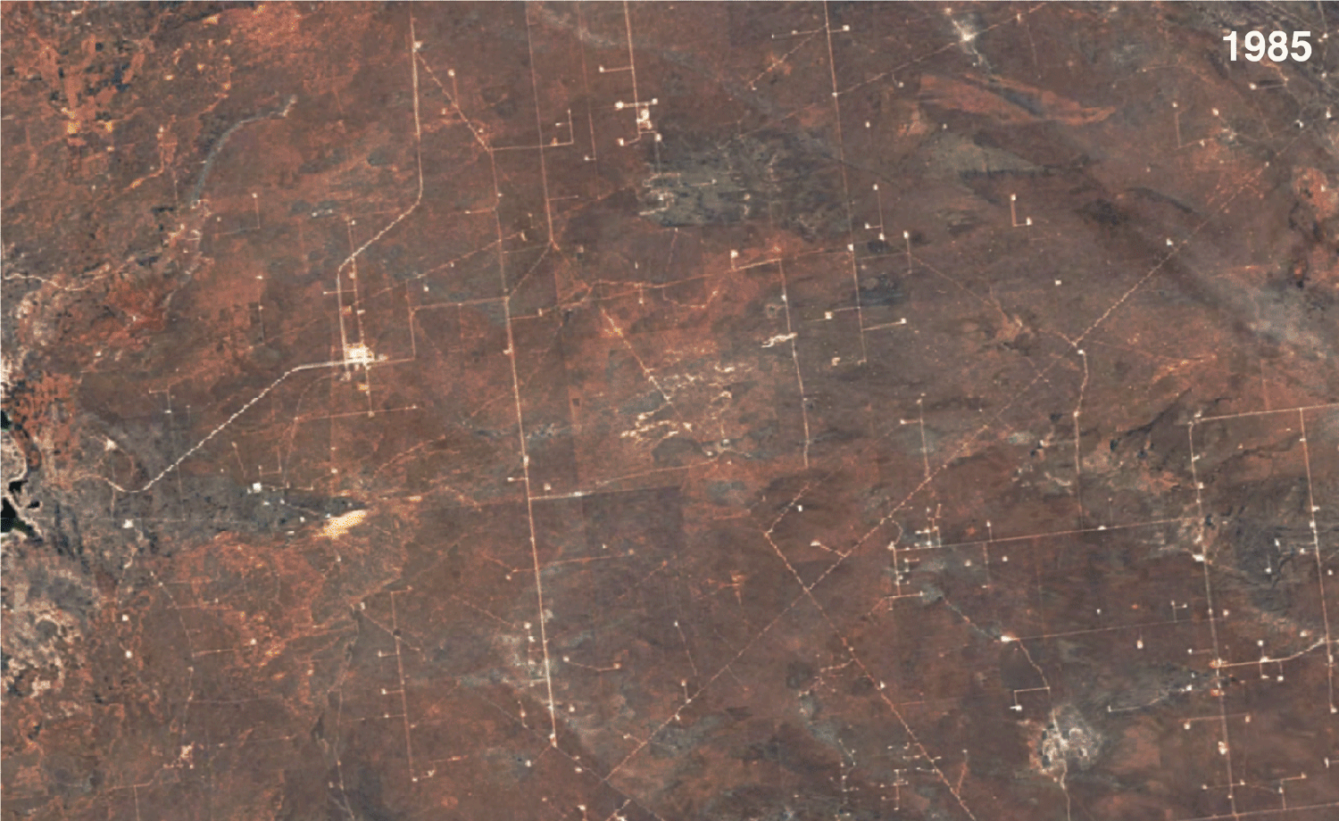 Animated gif time lapse of satellite imagery Animated gif time lapse of satellite imagery. Time lapse images show oil and gas development in a part of New Mexico's Permian Basin historically occupied by Lesser Prairie-Chickens. Source: Google Earth Timelapse
